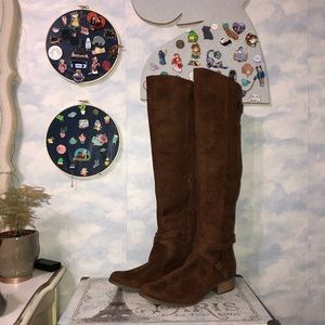 Brown Above Knee Tall Boots